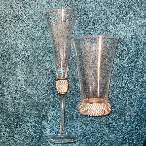 Other - BLING Champagne Flute & Beer Glass